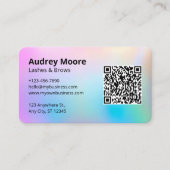 Lash en Brows Tech Modern Minimalist Visitekaartje (Voorkant)