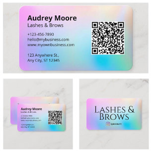Lash en Brows Tech Modern Minimalistisch Visitekaartje