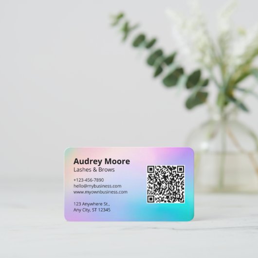 Lash en Brows Tech Visitekaartje (Staand voorkant)