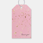 Lash extensie Lashes Gold Glitter Aftercare Kit Cadeaulabel (Achterkant)