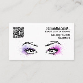 Lash Extension Aangepaste QR-Visitekaartje Visitekaartje