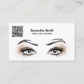 Lash Extension Aangepaste QR-Visitekaartje Visitekaartje (Voorkant)