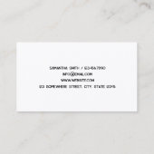 Lash Extension Aangepaste QR-Visitekaartje Visitekaartje (Achterkant)