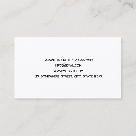 Lash Extension Aangepaste QR-Visitekaartje Visitekaartje (Achterkant)