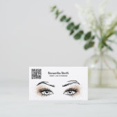 Lash Extension Aangepaste QR-Visitekaartje Visitekaartje (Staand voorkant)