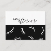 Lash Extension Aftercare Card Visitekaartje (Voorkant)