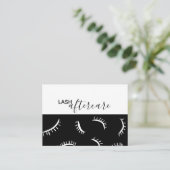 Lash Extension Aftercare Card Visitekaartje (Staand voorkant)