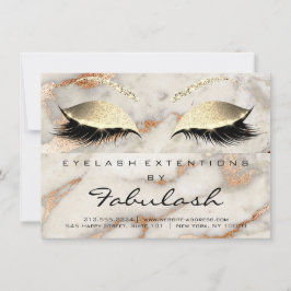 Lash Extension Aftercare Instruction Copper Marbl