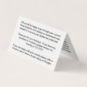  Lash Extension Aftercare Visitekaartje (Achterkant)