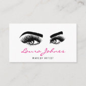 Lash Extension Beauful Long lashes Makeup kunstena Visitekaartje (Voorkant)