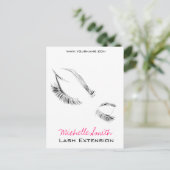 Lash Extension Briefkaart (Staand voorkant)