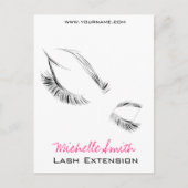 Lash Extension Briefkaart (Voorkant)