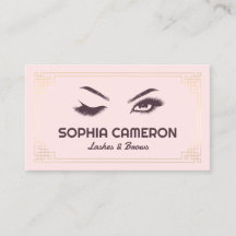 Lash Extension Brows Artist Pink and Gold