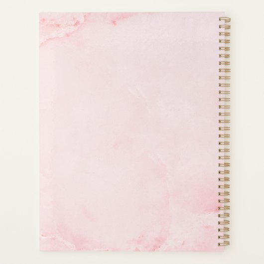 Lash Extension Brows Pink Gold Appointer Planner (Achterkant)