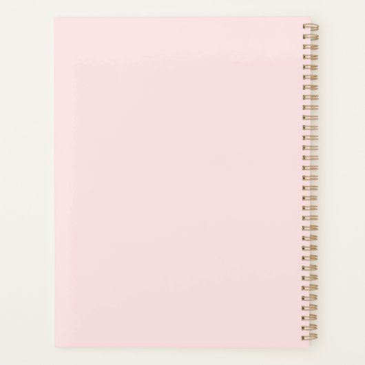 Lash Extension Brows Pink Gold Appointer Planner (Achterkant)