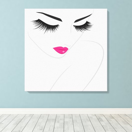 Lash Extension Canvas Afdruk (Insitu (Houten vloer))
