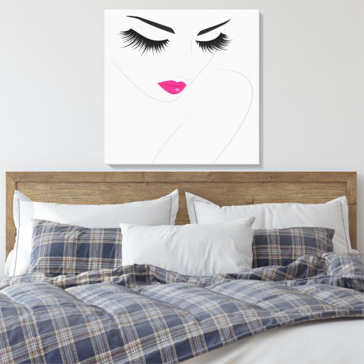 Lash Extension Canvas Afdruk (Insitu (Slaapkamer))