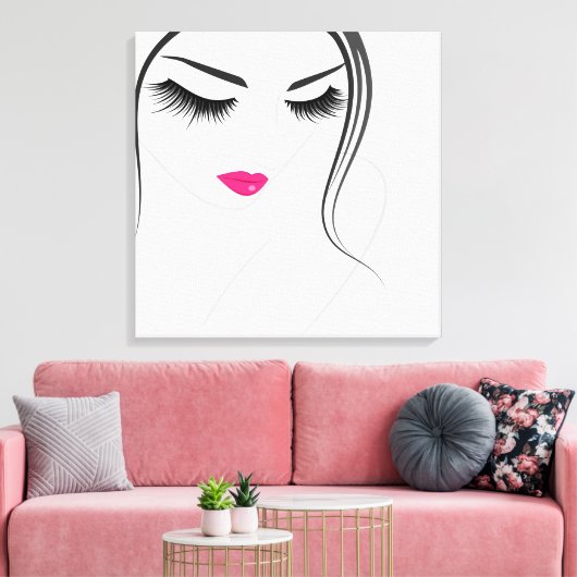 Lash Extension Canvas Afdruk (Insitu (Woonkamer))