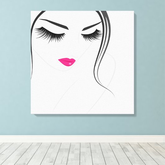 Lash Extension Canvas Afdruk (Insitu (Houten vloer))