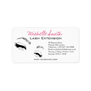 Lash Extension Eyeliner branding Etiket