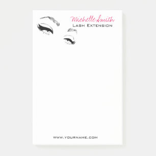 Lash Extension Eyeliner branding Post-it® Notes
