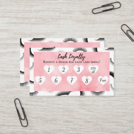 Lash Extension Filler Loyalty-kaart Visitekaartje