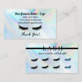Lash Extension Filler Loyalty Punch Kaart Visitekaartje (Voorkant / Achterkant)