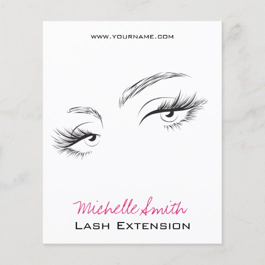 Lash Extension Flyer (Voorkant)