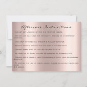 Lash Extension Instructions Blue Eyes Kaart (Achterkant)