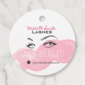 Lash extension Lashes Brow Pink Lash Aftercare Kit Bedankjes Labels (Voorkant)