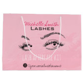 Lash extension Lashes Brow Pink Lash Aftercare Kit Groot Cadeauzakje (Achterkant)