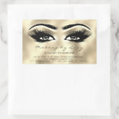 Lash Extension Make-up Beauty Golden Eye Glitter Rechthoekige Sticker (Tas)