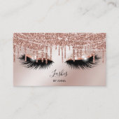 Lash Extension Makeup Artist Beauty Salon Bus Visitekaartje (Voorkant)