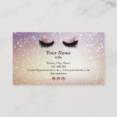 Lash Extension Makeup Artist Visitekaartje (Achterkant)