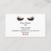 Lash Extension Makeup Artist Visitekaartje (Achterkant)