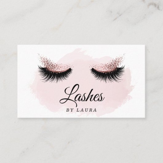 Lash Extension Makeup Artist Visitekaartje (Voorkant)