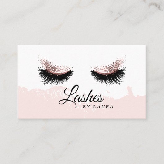 Lash Extension Makeup Artist Visitekaartje (Voorkant)