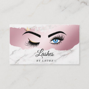 Lash Extension Makeup Artist Wink Eye Visitekaartje