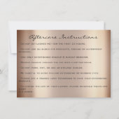 Lash Extension Natercare Instruction Skinn Glitter Kaart (Achterkant)