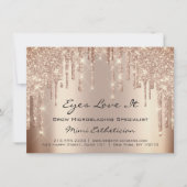 Lash Extension Natercare Instruction Skinn Glitter Kaart (Voorkant)