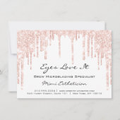 Lash Extension Natercare Instruction Spark Glitter Kaart (Voorkant)