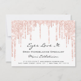 Lash Extension Natercare Instruction Spark Glitter Kaart