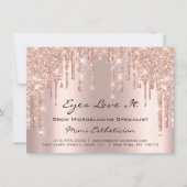 Lash Extension Natercare Instruction Spark Glitter Kaart (Voorkant)