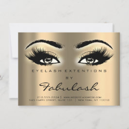 Lash Extension Natercare Instructions Sepia Gold Kaart