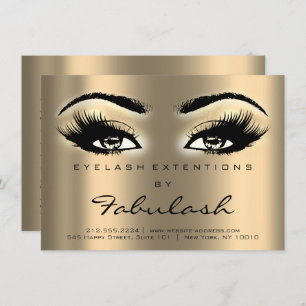 Lash Extension Natercare Instructions Sepia Gold Kaart