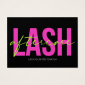 Lash Extension Natercare Neon Glow Instructions Visitekaartje (Achterkant)
