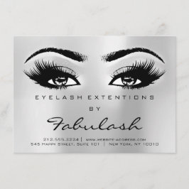 Lash Extension Nazorg Instructies Zilver Grijs