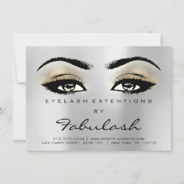 Lash Extension Nazorg Instructies Zilver Grijs