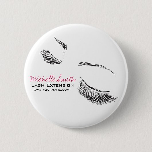 Lash Extension Ronde Button 5,7 Cm (Voorkant)