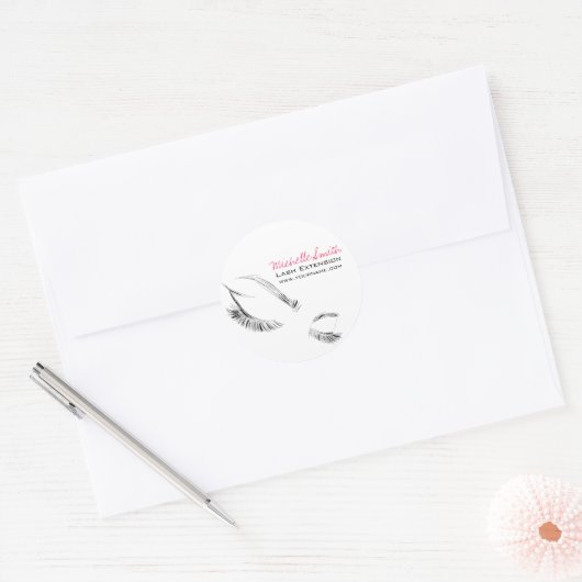Lash Extension Ronde Sticker (Envelop)
